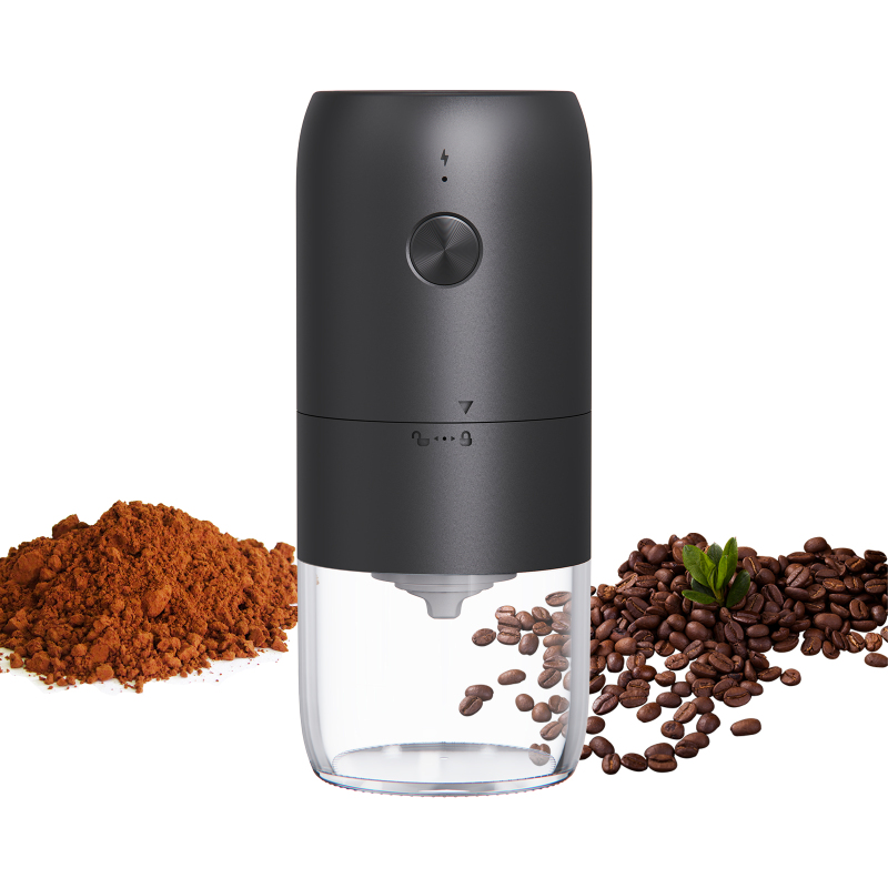 Tragbare, Wiederaufladbare Elektrische Kaffeemühle Mit Usb-c-anschluss, Einstellbarem Mahlgrad, Keramikmahlwerk Und Ein-knopf-bedienung, Ideal Für French Press/espressomaschinen.