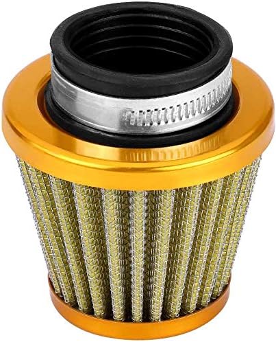 4 Stück Ejoyous 38-mm-luftfilter, Universeller Dual-ansaugluftfilter Zur Luftzufuhr Im Inneren Mit Klemme Für Gelände-atv-quad-dirt-pit-bike, Gold