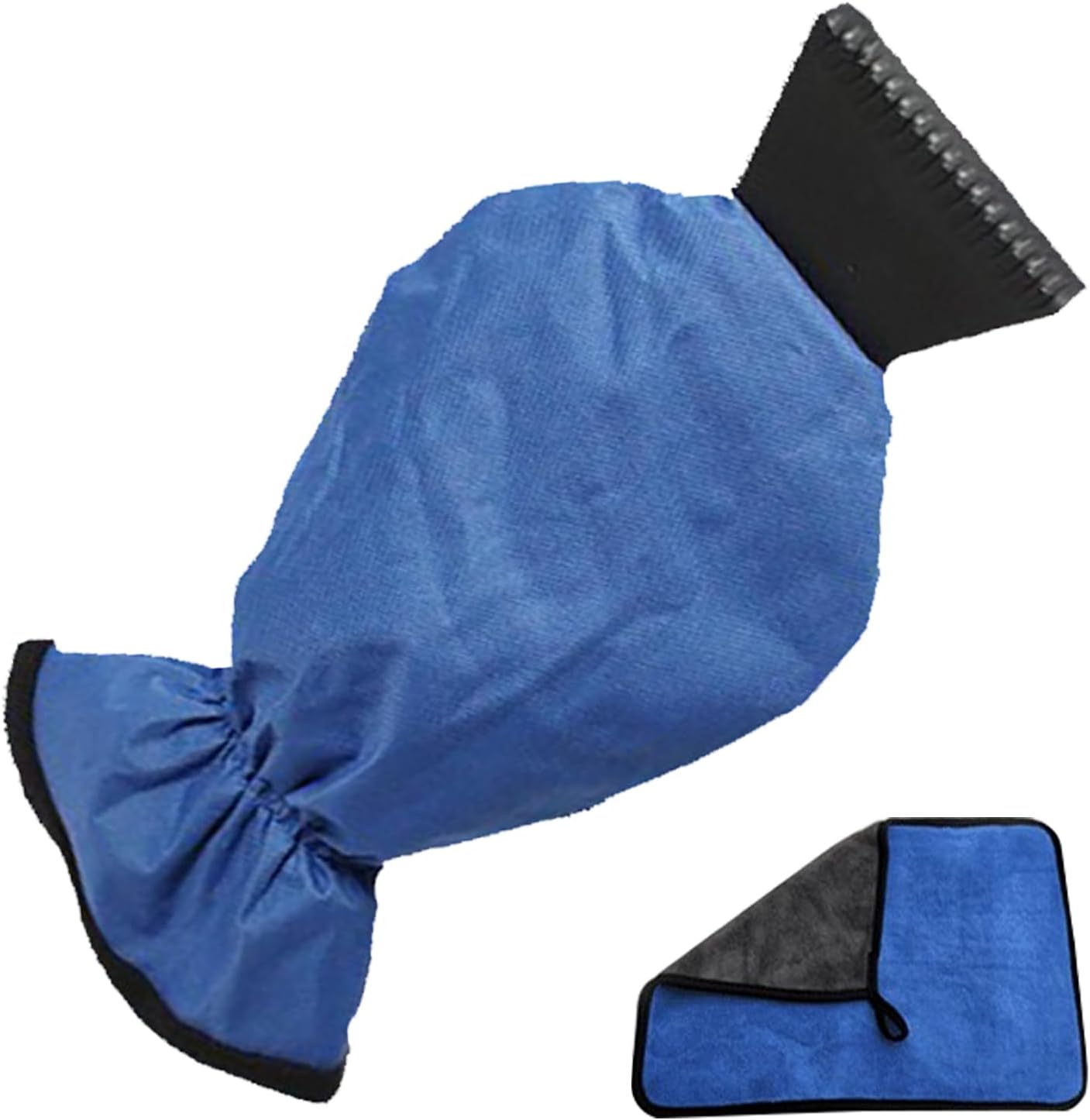 Auto-eiskratzer Mit Handschuh, Auto-windschutzscheiben-schaber, Winter-auto-schaber, Eiskratzer, Auto-fenster-schaber Mit Handschuh, Mit Autowaschlappen, Blau