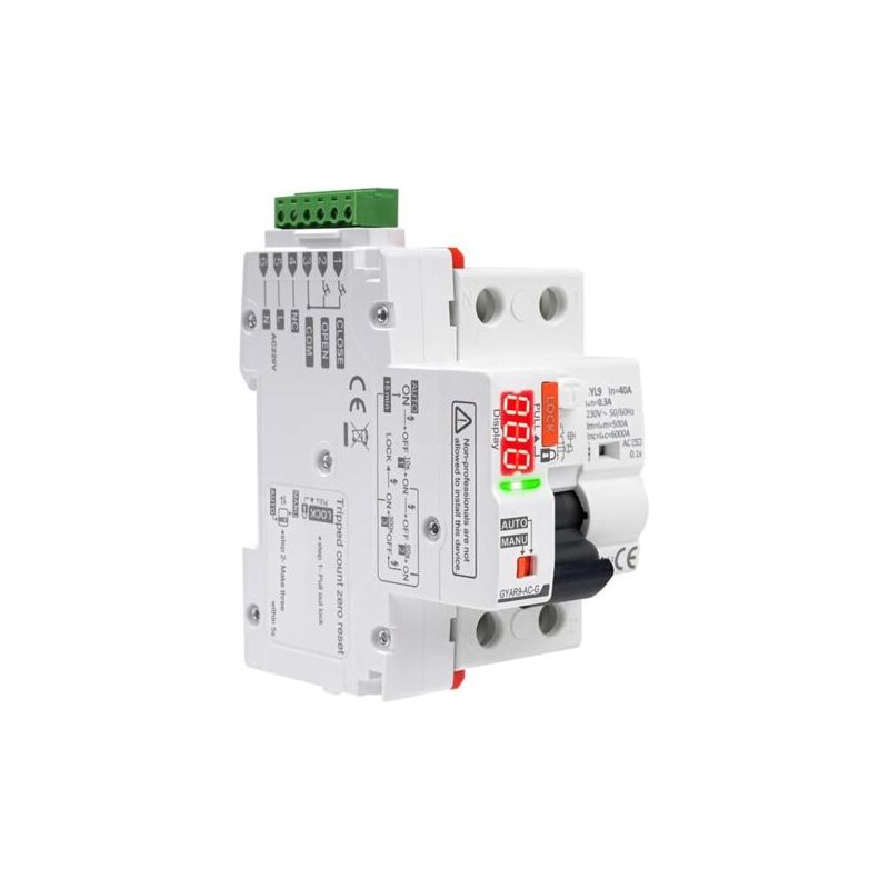 2p 40a 300ma Fehlerstromschutzschalter Typ Ac 230v Rccb Automatischer Schließer Intelligenter Schalter Gyar9-ac-g