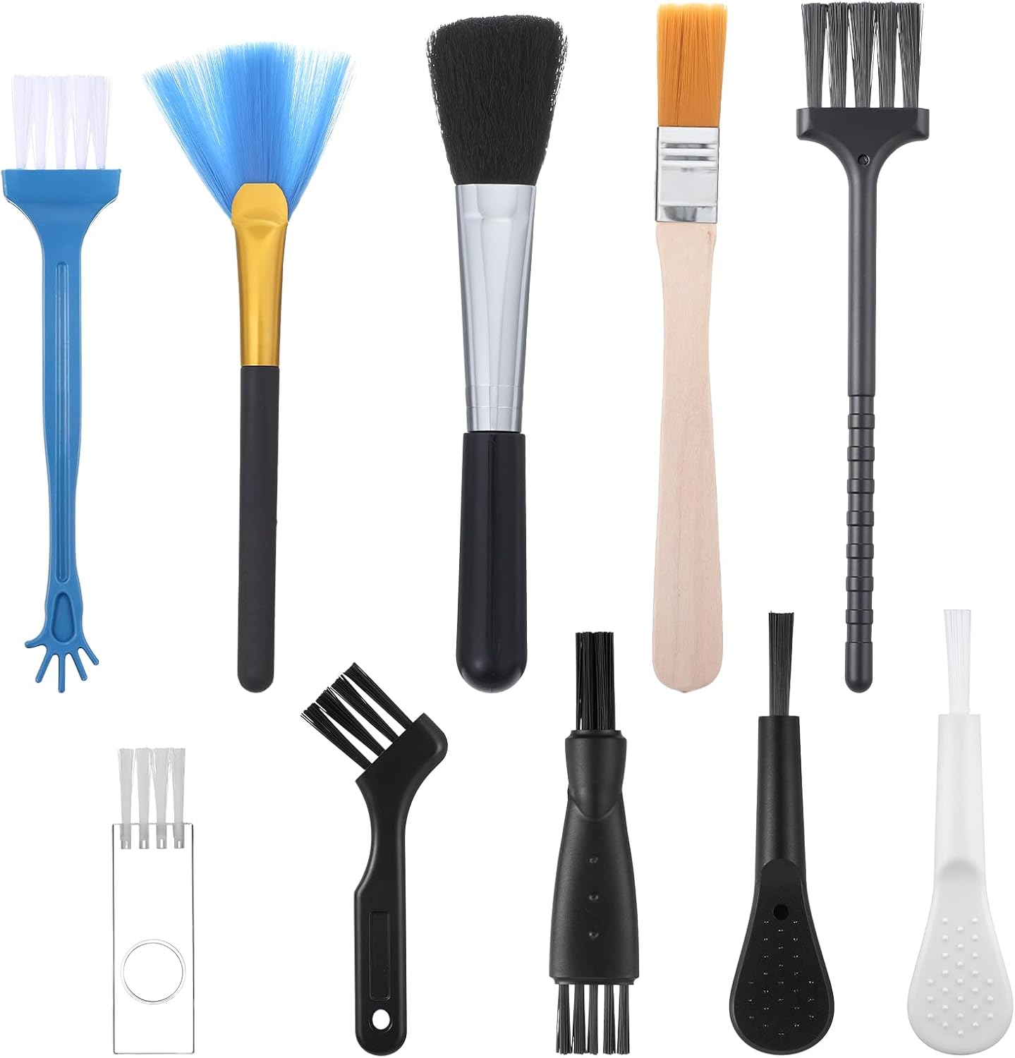 Packung Mit 10 Antistatischen Bürsten, Nylon-reinigungsbürsten Für Computer, Tragbare Tastaturbürste, Tastaturreinigungsbürste, Für Laptops, Leiterplatten, Motherboards