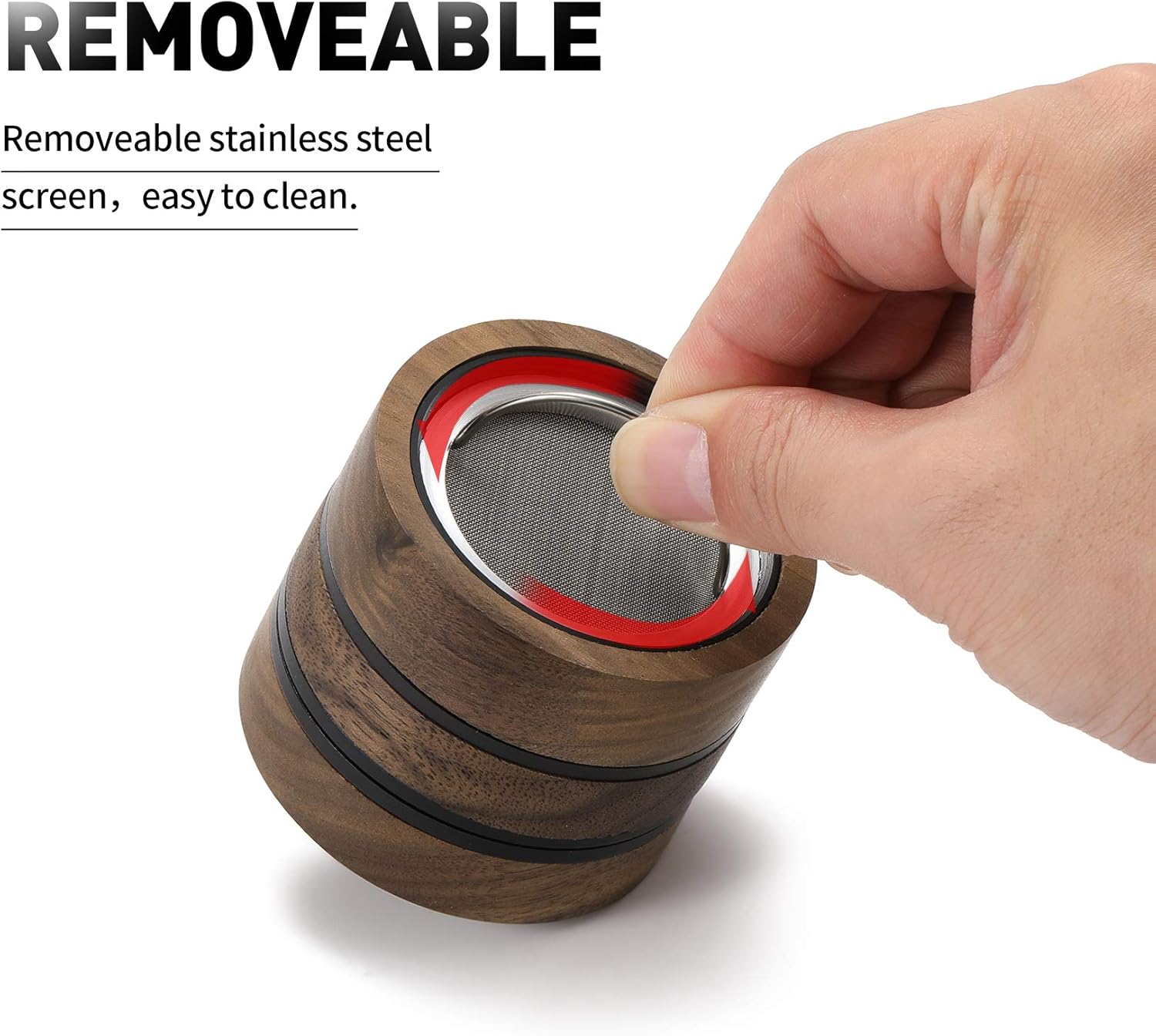 Hochwertige Gewürzmühle Aus Holz Mit Magnetischem Pollenfänger