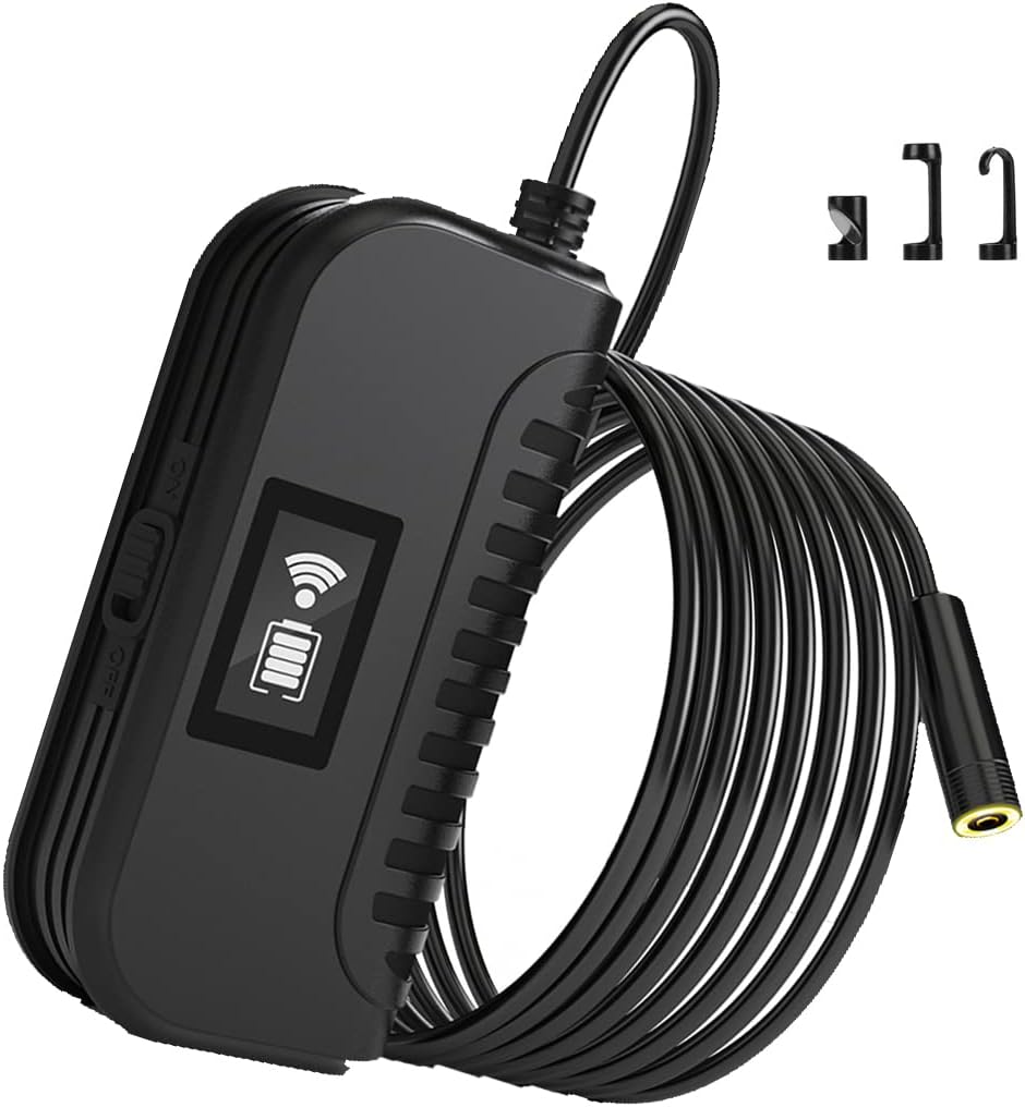 8-mm-funkendoskop, Upgrade 5,0 Mp Hd-wlan-endoskop, Halbstarre Schlangeninspektionskamera Mit 2600-mah-akku Für Ios- Und Android-smartphones Und -tablets