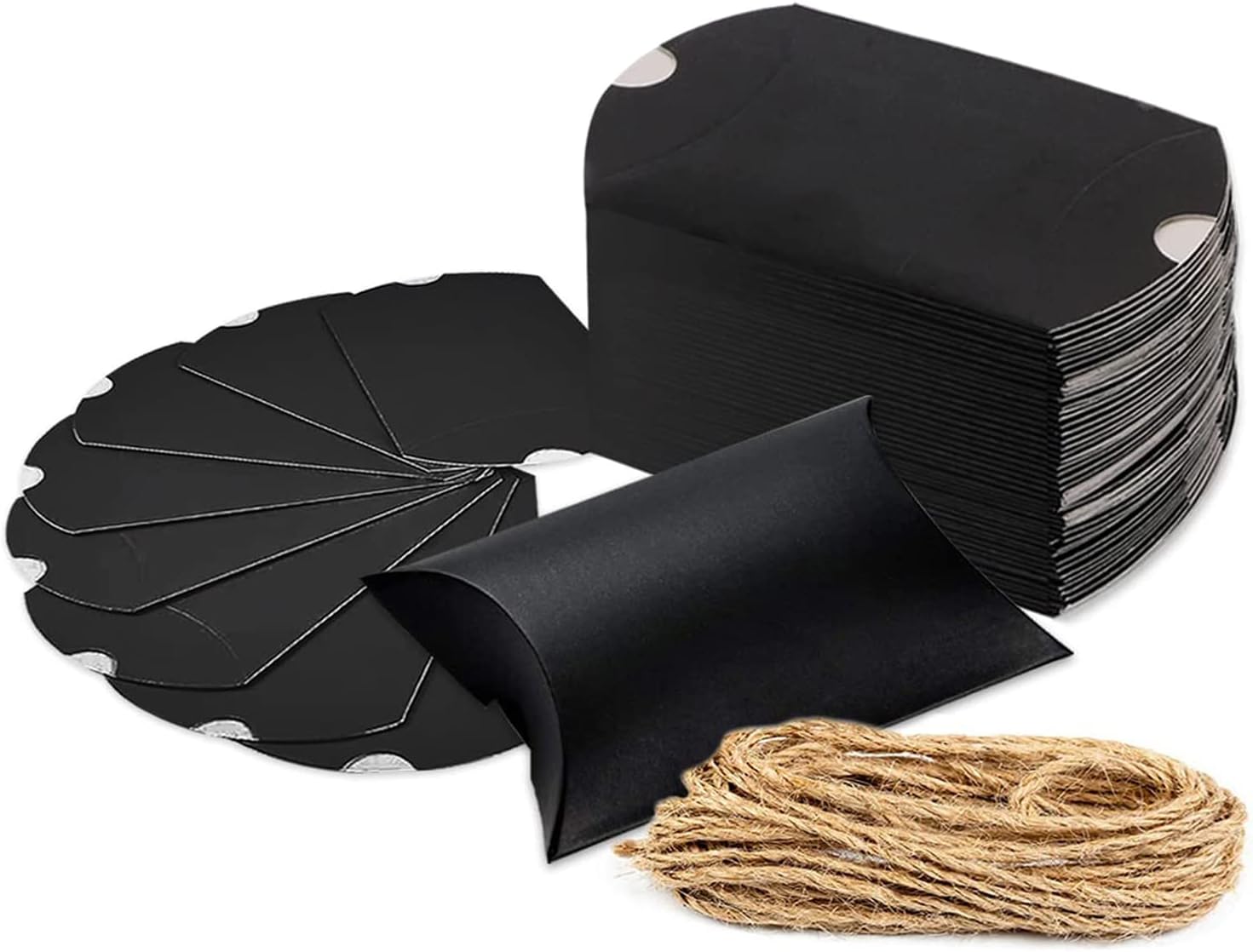 100 Kissenboxen, Bonbonschachteln Aus Kraftpapier, Kleine Geschenkboxen, Ideal Für Hochzeiten, Geburtstage Oder Weihnachtsfeiern