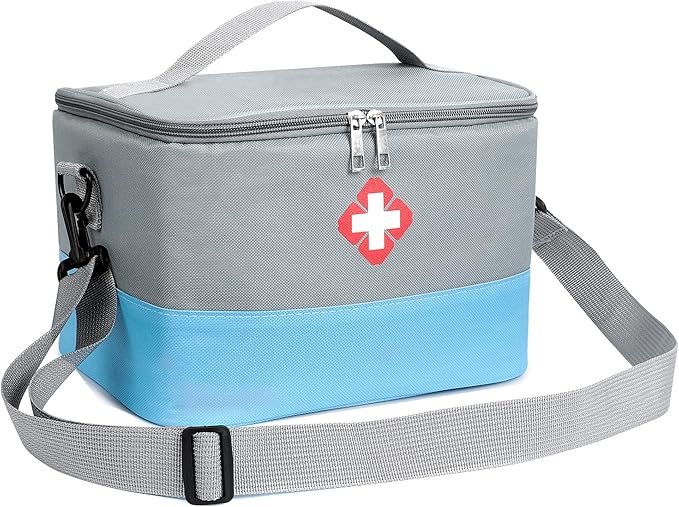 Leeres Erste-hilfe-set, Wasserdichte Tragbare Medizintasche, Medizintasche, Große Kapazität, Notfalltasche, Medikamenten-aufbewahrungstasche Für Zuhause, Büro, Reisen