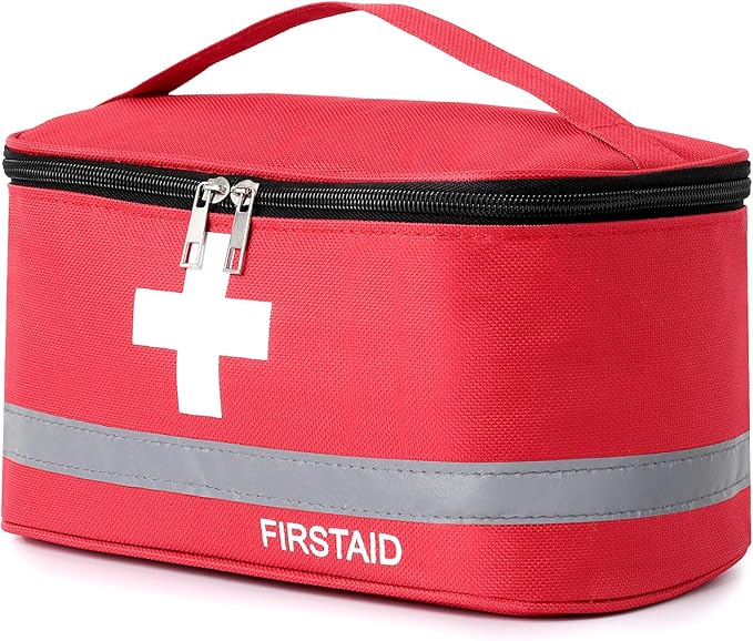 1 Stück Leeres Erste-hilfe-set, Wasserdichte Tragbare Medikamententasche, Medikamentenset Mit Großer Kapazität, Notfalltasche, Medikamenten-aufbewahrungstasche Für Zuhause, Büro, Reisen