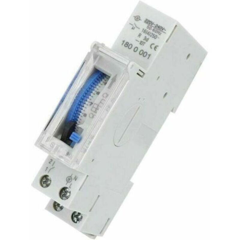 [niemals Verwendet] Programmierbarer Zeitschalter, Mechanischer Timer, 15 Minuten Bis 24 Stunden, Standard-din-schienenmontage, Programmierbares Zeitschalterrelais, Sul180a
