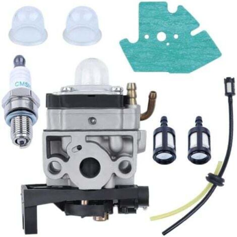 [niemals Verwendet] Vergaser Für Freischneidermotoren Honda Gx25, Gx35, Gx 25 35, Hht35, Hht35s, Fg100 Mit Schlauch, Dichtung, Zündkerze, Kraftstofffilter-set Und Ersatzteilen