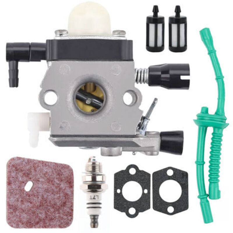 [niemals Verwendet] Vergaser-reparatursatz Für Stihl Fs38, Fs45, Fs46, Fs55, Hs45, Hk45, Km55, Fc55 Freischneider, Adefol Vergaser Mit Dichtungen + Zündkerze + Luftfilter + Filter-ersatzteile Zubehör