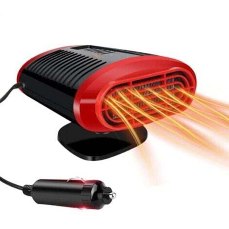 [niemals Verwendet] Rote 2-in-1-autoheizung, 12 V 150 W Autoheizung Mit Entfeuchtungsfunktion, Tragbare Autoheizung Mit Windschutzscheibenentfroster, Tragbare Heizung Für Alle Fahrzeuge