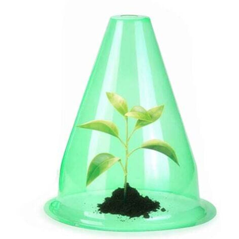[niemals Verwendet] Set Mit 12 Garten-pflanzenabdeckungen, Vielseitiger Pflanzenschutz, Transparente Kuppel, Schützt Pflanzen Vor Vögeln, Eiern, Frost Und Kälte, 19,8 Cm Durchmesser X 23,9 Cm Höhe, Gr