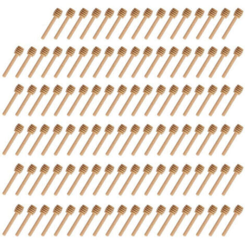 [niemals Verwendet] Mini-honiglöffel Aus Holz Für Küche Und Esszimmer (100 Stück)