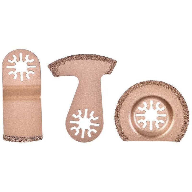 [niemals Verwendet] Keramik-oszillationswerkzeug, Mehrzweck-segment-multifunktionsset Mit 3 Universal-sägeblättern, Hartmetall-zubehörset, Diamantfliesen-set