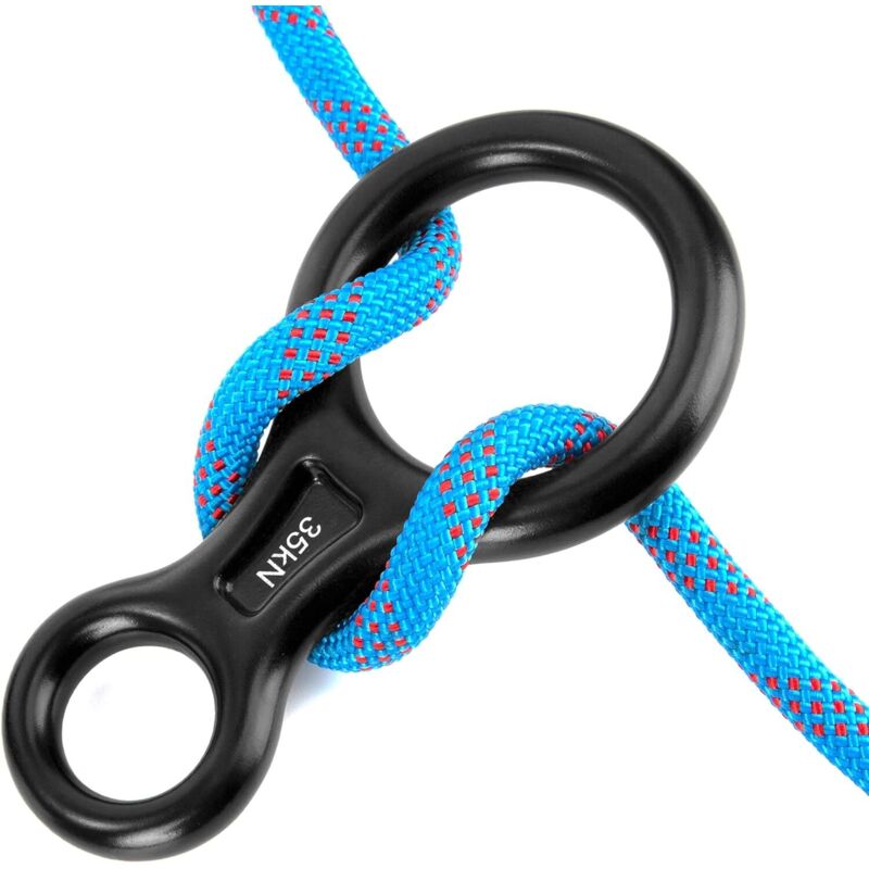 [niemals Verwendet] Achter-abseilgerät, 35 Kn Aluminium-kletterring Zum Abseilen, Hochleistungsausführung 8–13 Mm