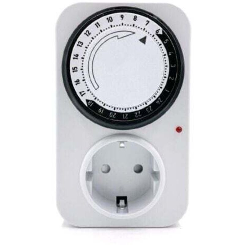 [niemals Verwendet] Mechanischer Tagestimer 4000 W Mit Weißer Kontrollleuchte, 120 X 85 X 72 Mm, 16 A