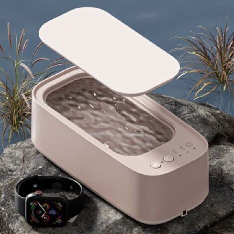 [niemals Verwendet] Ultraschall-brillenreiniger, Pink – Automatisches Reinigungsgerät Für Schmuck, Zahnprothesen, Kontaktlinsen, Schminkpinsel, Für Den Heimgebrauch