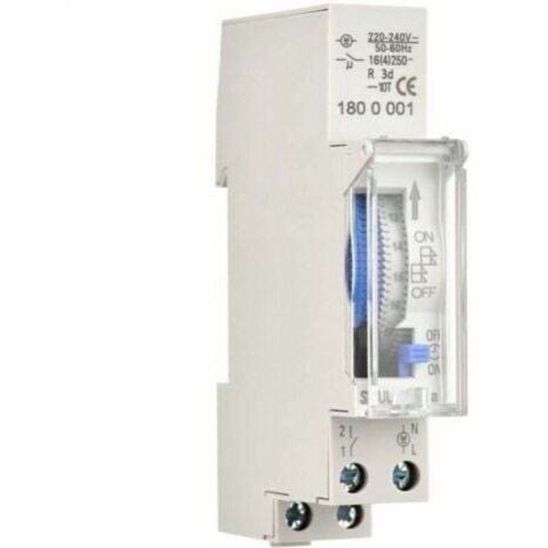[niemals Verwendet] Mechanischer 24-stunden-timer, 15-minuten-timer, Schienenmontage, Integrierter Akku, Sul180a Ac220–240 V