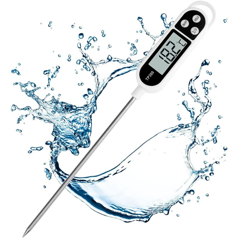 [niemals Verwendet] Küchenthermometer, Digitalthermometer Mit Langer Sonde, Sofortablesendes Kochthermometer, Fleischthermometer