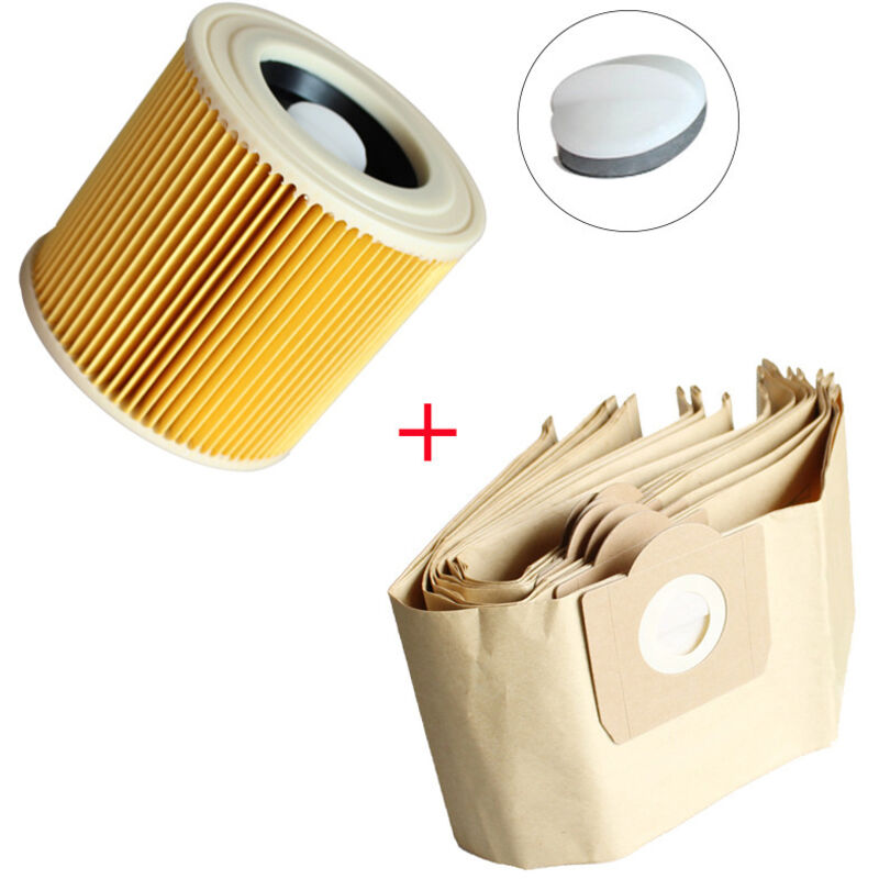 Papierfilterbeutel Für Nass- Und Trockensauger – 8er-packung, Kompatibel Mit Wd3 / Wd3p