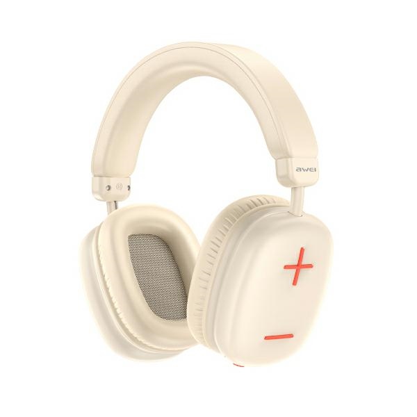 Awei At6 Over-ear Bluetooth-kopfhörer Beige/cremeweiß