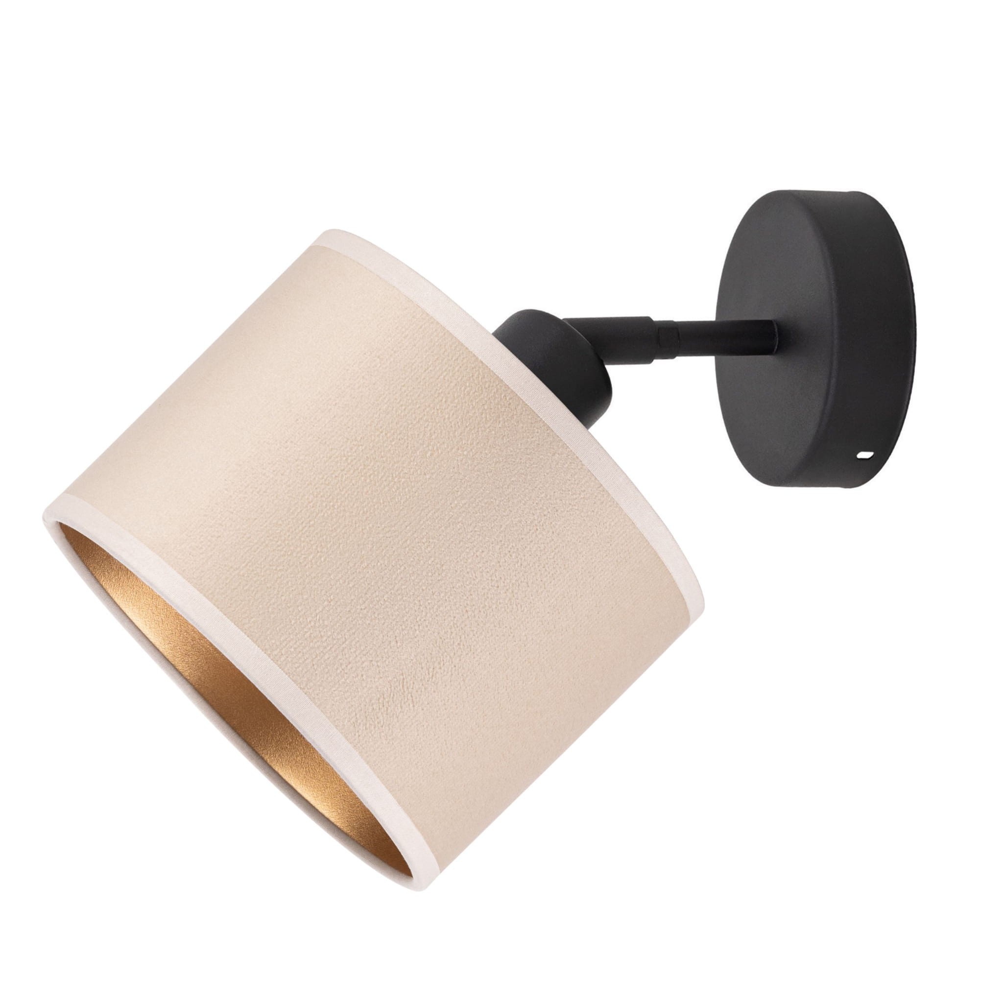 Tornado Amp1 Lampe, Beige-goldener Samt