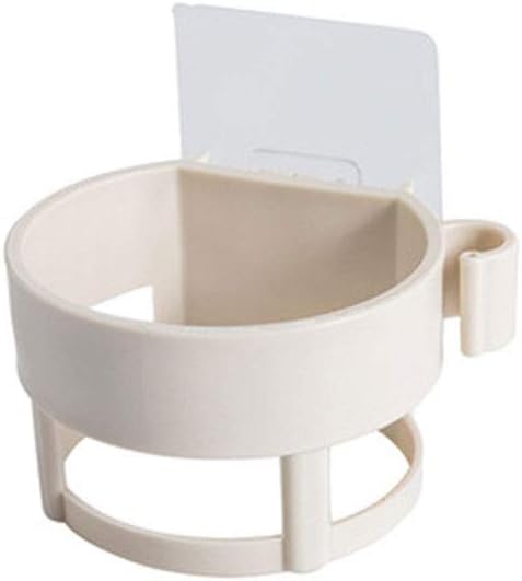 Wandmontierter Haartrocknerhalter, Aufbewahrungsorganisator Für Badezimmerzubehör – Beige