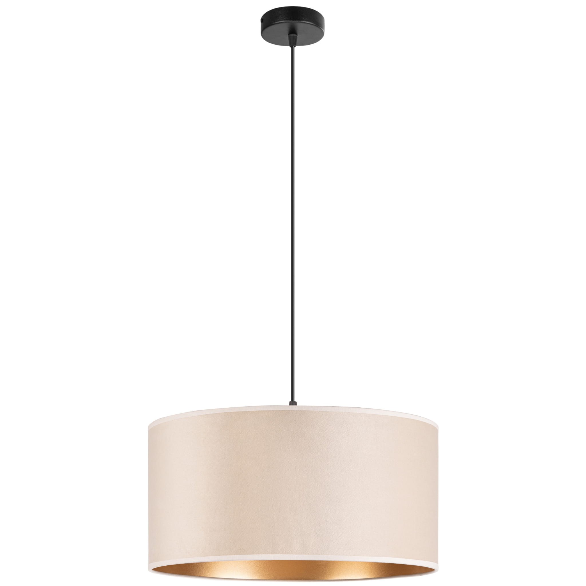 Tornado Ad1 Lampe, Beige-goldener Samt