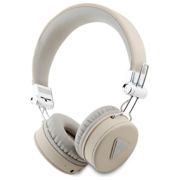 Guess Bluetooth-on-ear-kopfhörer Enc Gubh70pgtspse Beige, Genarbt, Klassisch Rund