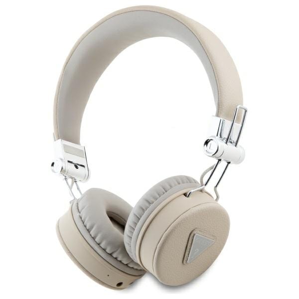 Guess Bluetooth-on-ear-kopfhörer Enc Gubh70pgtspse Beige, Genarbt, Klassisch Rund