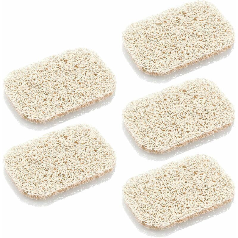 Umweltfreundliche Seifenschale Für Bad Und Küche – 5er-set Beige Kunststoffhalter, Maße 7,5 X 11,3 X 0,8 Cm, Leicht Zu Reinigen – Ulisem