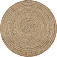 Handgewebter Runder Jute-teppich – Natur – Wohnaccessoires – Einzigartige Textur – Strapazierfähig Und Langlebig