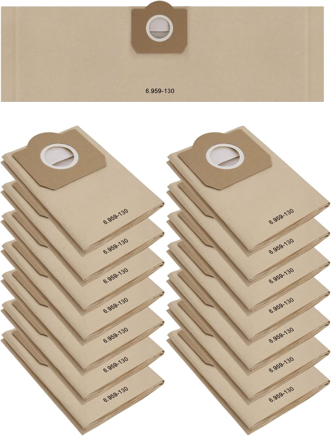 15 Staubsaugerbeutel Für Kärcher Wd3 Mv3 6.959-130.0, Wd3 1629 Mv3 Premium Ersatz-papierfilterbeutel Für Nass- Und Trockensauger, Beutel Für Kärcher Wd3 Premium Zubehör