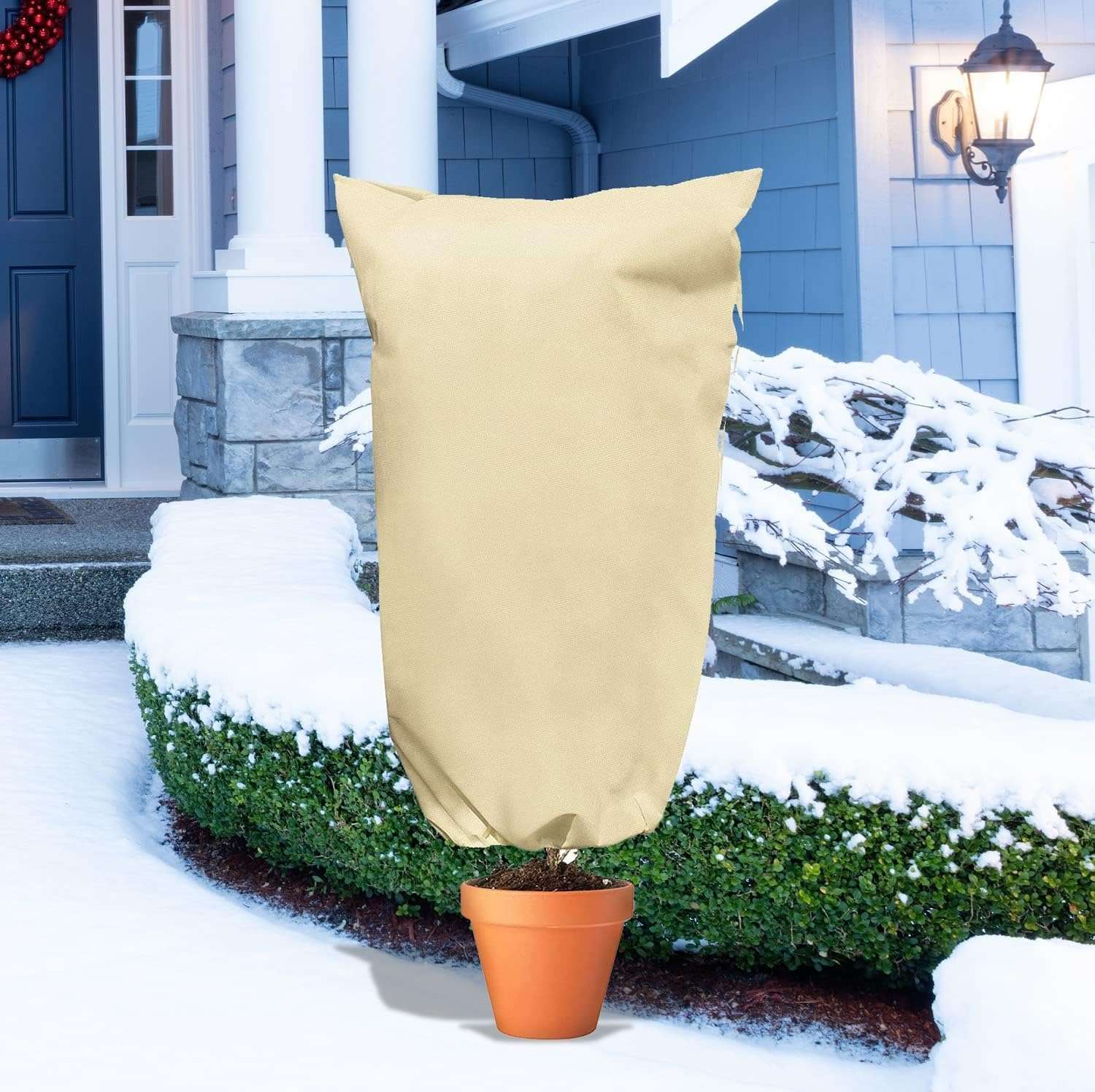Pflanzenschutzabdeckung Gegen Frost, Schutzhaube 100 X 120 Cm, Beige