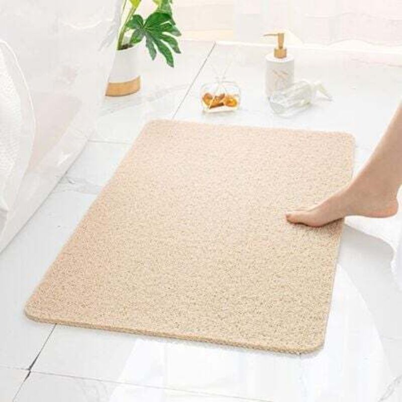 [niemals Verwendet] Rutschfeste Badezimmermatte, Geeignet Für Die Dusche, Beige, 40 X 60 Cm, Hoch Saugfähig, Schnelltrocknend, Komfortabel Und Strapazierfähig.