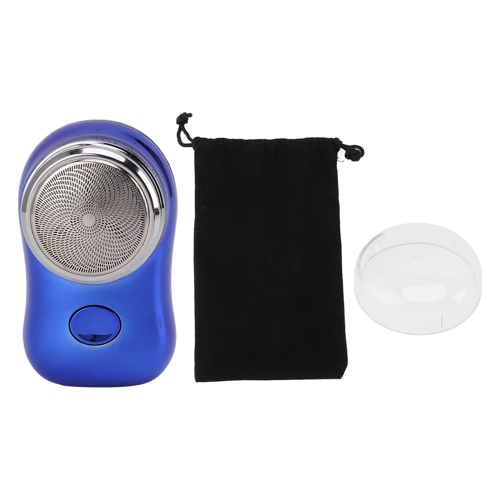 Mini-barttrimmer, Taschenformat, Wiederaufladbar Über Typ-c, Geräuscharmer Elektrischer Barttrimmer Mit 400-mah-akku, Geeignet Für Autoreisen, Poliertes Blau.