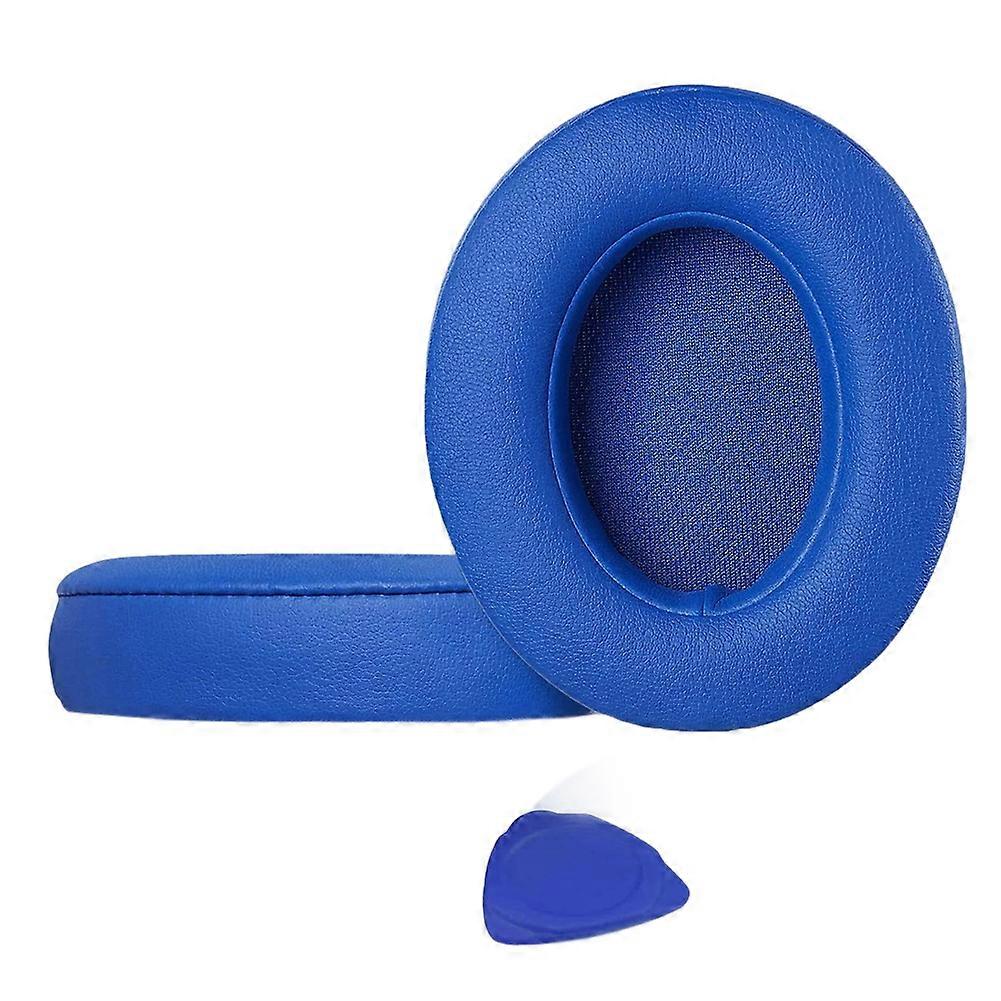 Ersatz-ohrpolster Aus Blauem Kunstleder Für Beats Studio 2.0 Und Studio 3.0 Kopfhörer (kabellos Und Kabelgebunden).