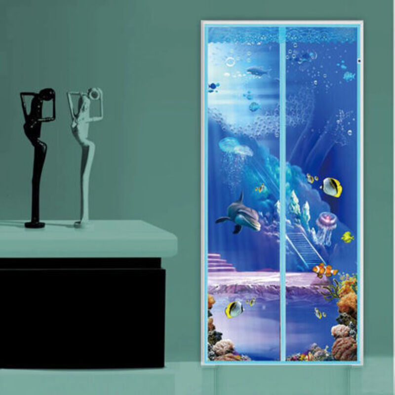 Magnetisches Moskitonetz Für Türen, Insektenschutzgitter 90 X 210 Cm, Blau - Ulisem