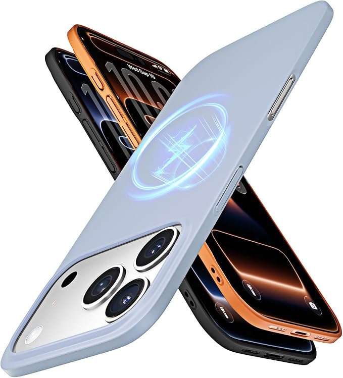 Schutzhülle Für Iphone 17 Pro Max Rückseite Mit Magsafe, Mattblau