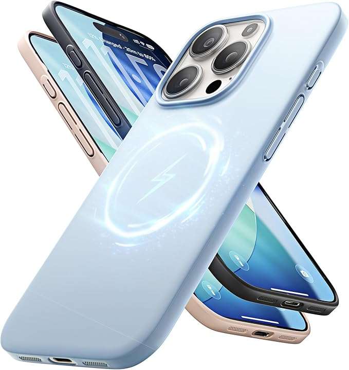 Schutzhülle Für Iphone 16 Pro Max Mit Magnetischer Rückseite (magsafe) – Blau