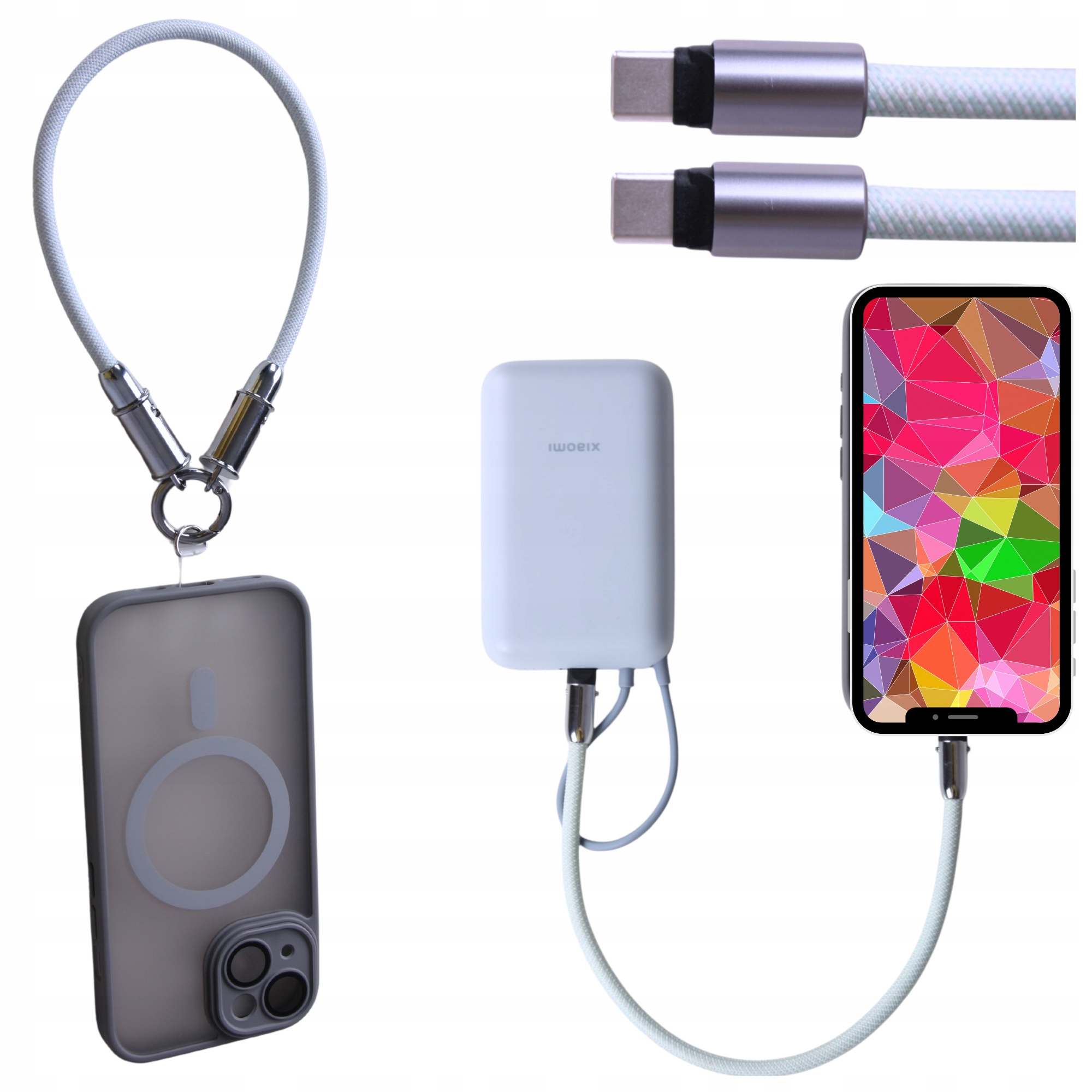 Usb-c-ladekabel Für Iphone Und Samsung, Kurz Und Schnell