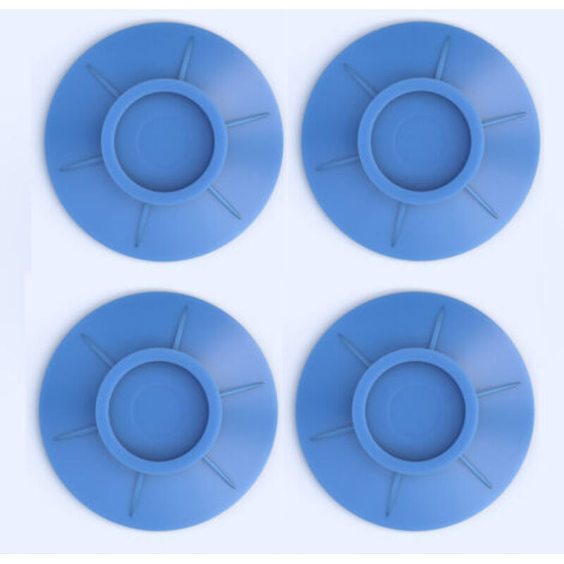 [niemals Verwendet] Stück Antivibrationsmatten Für Waschmaschinen, Antivibrations-fußpads Für Waschmaschinen, Gummipads Für Waschmaschinen- Und Trocknertrockner Zur Vibrationsdämpfung (blau)