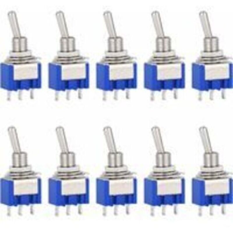 [niemals Verwendet] 10 Stück Ac 125v 6a 3-poliger Mini-2-positionen-wippschalter Für Arduino Auto Lkw Boot Fahrzeugschalter