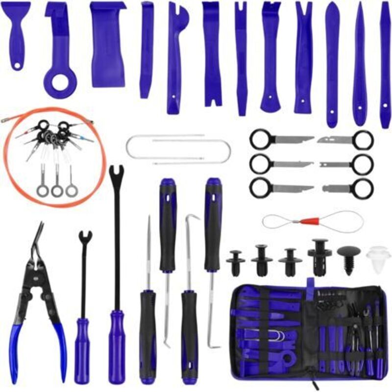 [niemals Verwendet] 143-teiliges Werkzeugset Zum Entfernen Von Autoverkleidungen Mit Clips, Für Autoinnenausstattung, Türverkleidungen, Reparaturwerkzeuge Für Verkleidungen, Reparaturwerkzeuge (blau)