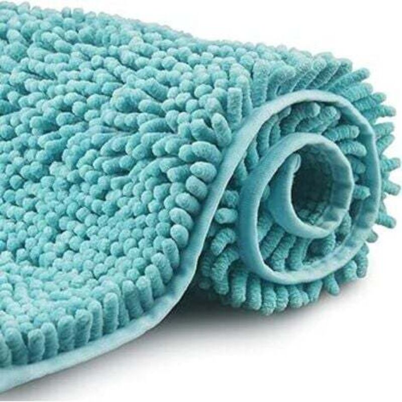 [niemals Verwendet] Rutschfeste Badematte Mit Langem Flor Aus Chenille-mikrofaser, 35 X 60 Cm, Maschinenwaschbare Bodenmatte Aus Weicher, Wasserabsorbierender Chenille-mikrofaser Für Bad, Dusche Und B