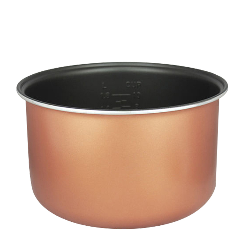 Dicke Antihaftbeschichtung Aus Aluminiumlegierung Für Reiskocher (2 L/3 L/4 L/5 L), Wabenmuster. Ersatzteil Für Reiskocher. Farbe: Braun.