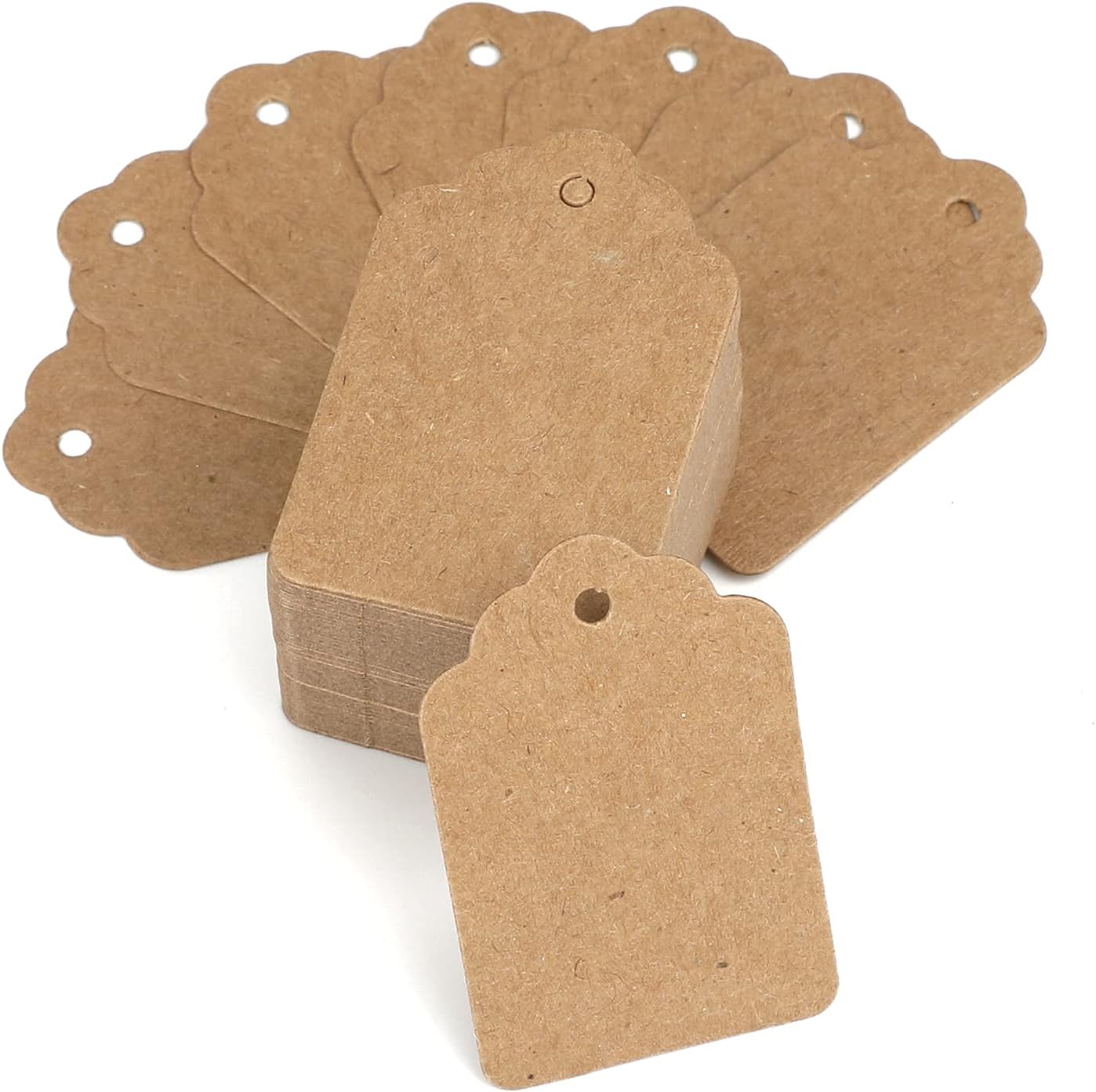 1000 Kraftpapier-preisschilder 3,2 X 5 Cm Für Geschäfte, Bekleidung, Schmuck – Braun