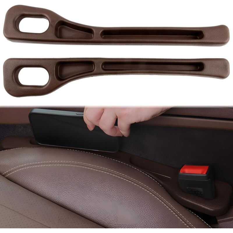 Universelle Auto-aufbewahrungsboxen – 2er-set, Braun, Geeignet Für Smartphones Und Kleine Gegenstände, Ideal Zur Organisation – Ulisem
