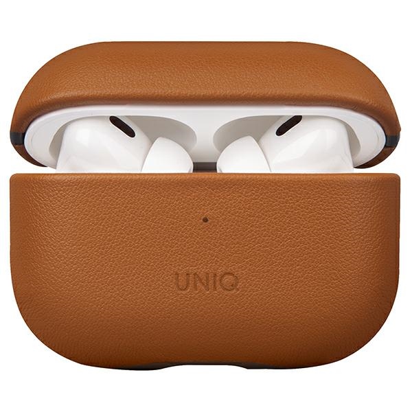 Uniq Terra Airpods Pro 2. Generation Echtleder-hülle (2022/2023) Braun/toffeebraun