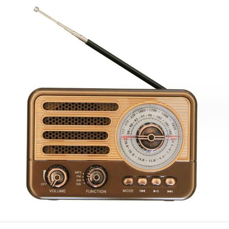 Tragbares Am/fm-radio, Bluetooth-lautsprecher, Retro-radio, Batteriebetrieben, Für Drinnen Und Draußen Geeignet, Geschenk Für Eltern