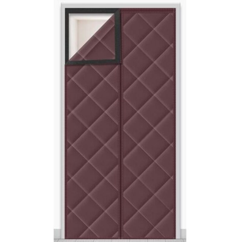 [niemals Verwendet] Türvorhang Mit Magnetverschluss, Verdunkelnd, Schalldicht, Kälteabweisend, 110 X 210 Cm (braun)